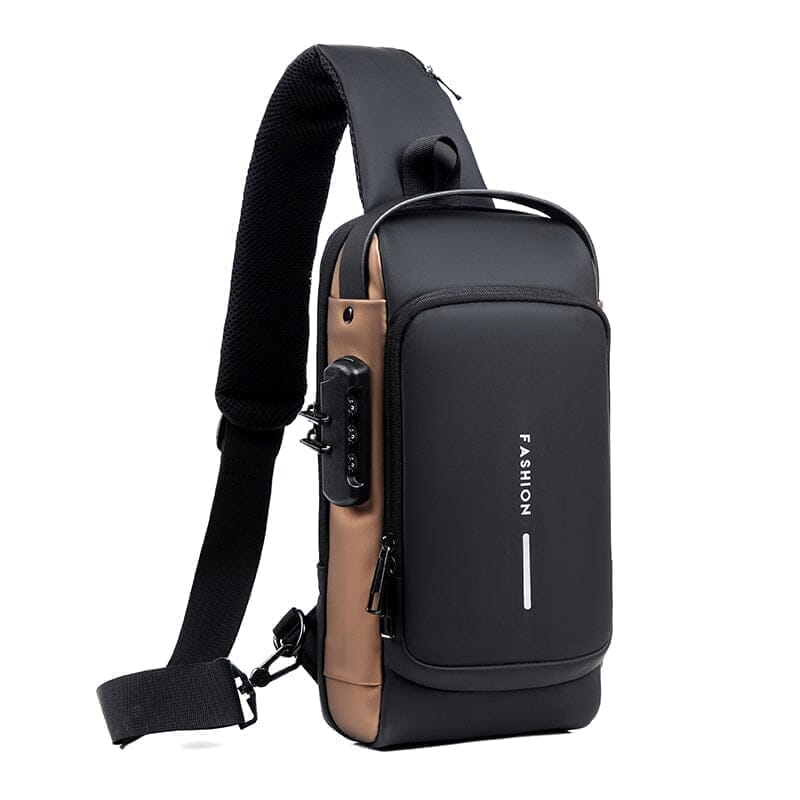 Anti-Theft Backpack with Password USB Slim Bag 